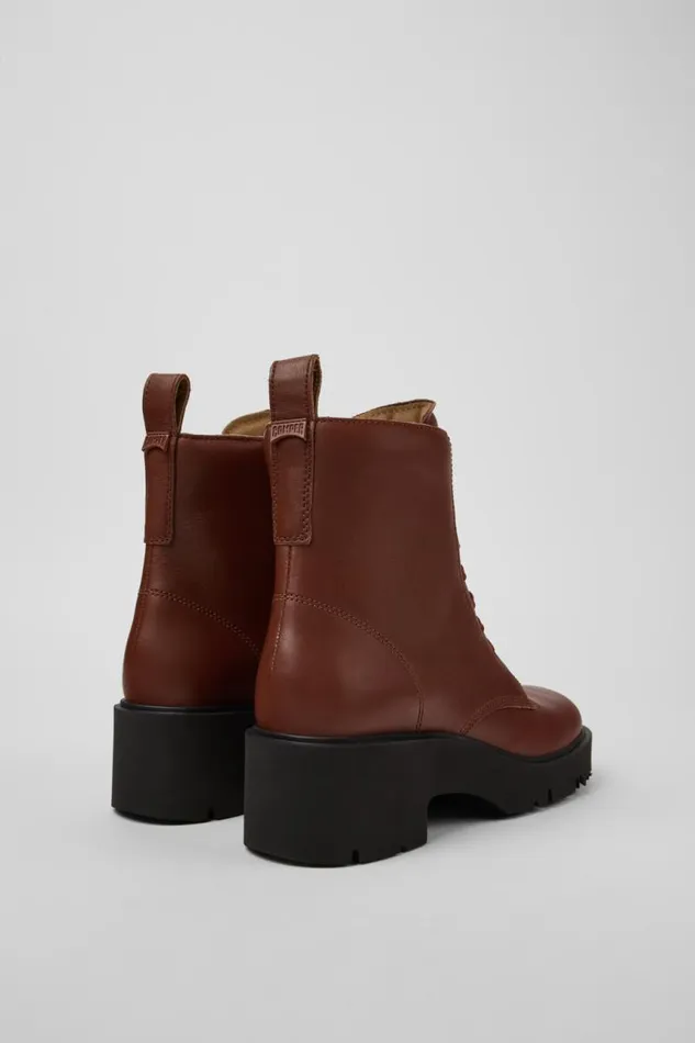 Boots Women Camper Milah Red Laceup Boots Boots Women Camper Milah Red Laceup Boots