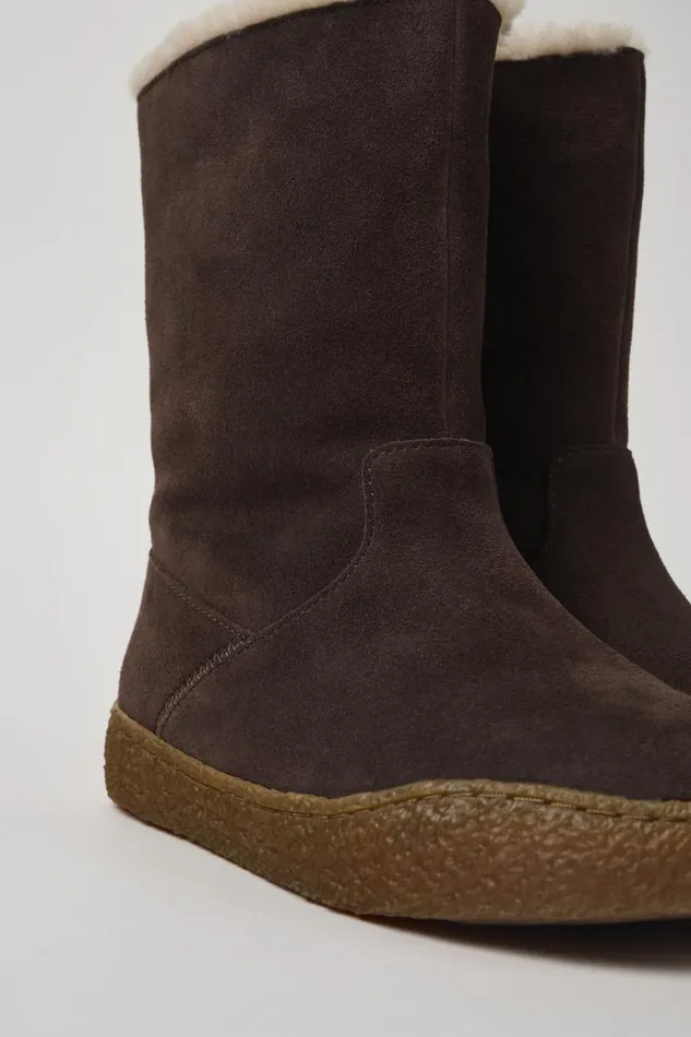 Boots Women Camper Peu Terreno Brown Nubuck Boots