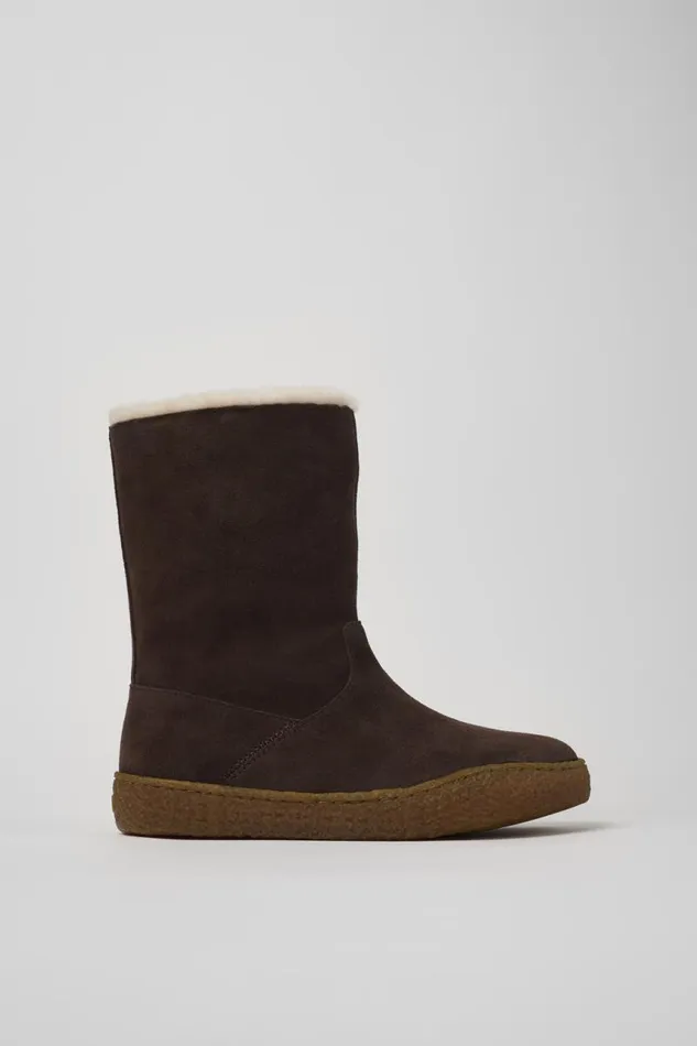 Boots Women Camper Peu Terreno Brown Nubuck Boots