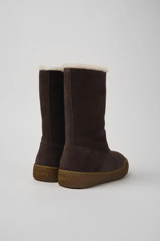 Boots Women Camper Peu Terreno Brown Nubuck Boots
