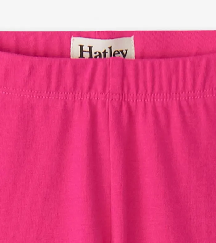 Bottoms Girls Hatley Girls Fuschia Bike Shorts