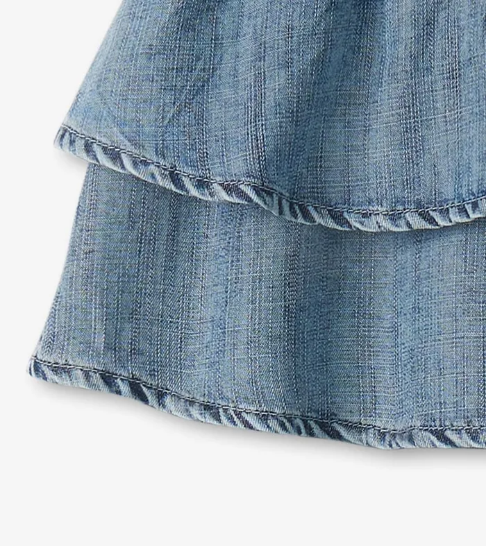 Bottoms Girls Hatley Girls Tencel Smocked Skirt