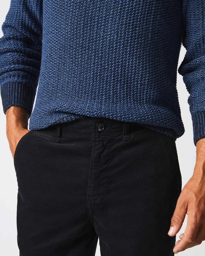 Bottoms Men Billy Reid Cord Chino Pant Black