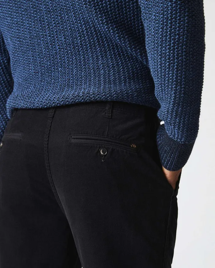 Bottoms Men Billy Reid Cord Chino Pant Black