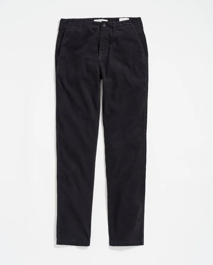 Bottoms Men Billy Reid Cord Chino Pant Black