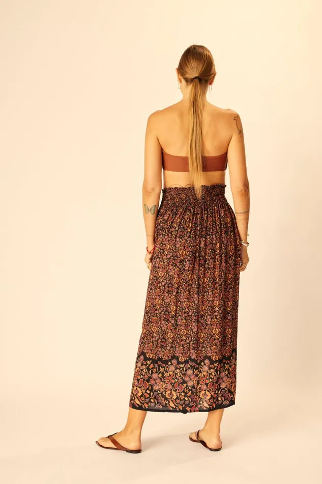 Bottoms Shop Natalie Martin BELLA SKIRT Petite Fleur Noire