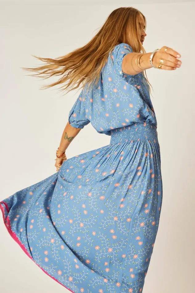 Bottoms Shop Natalie Martin BELLA SKIRT Pinwheel Denim