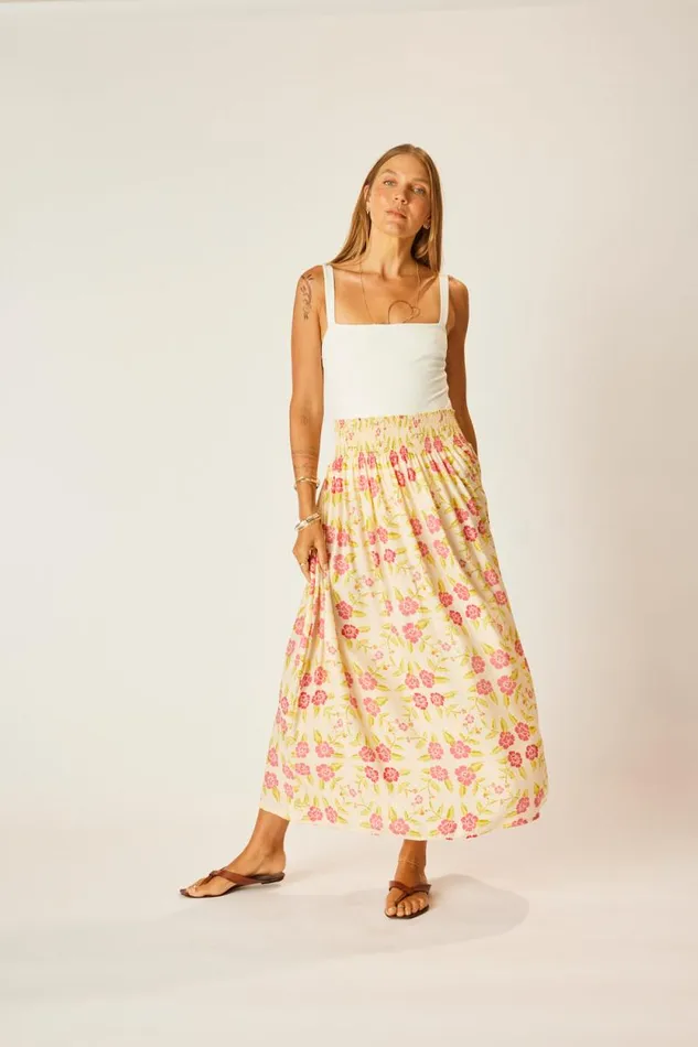 Bottoms Shop Natalie Martin BELLA SKIRT Prairie Dusty Crimson