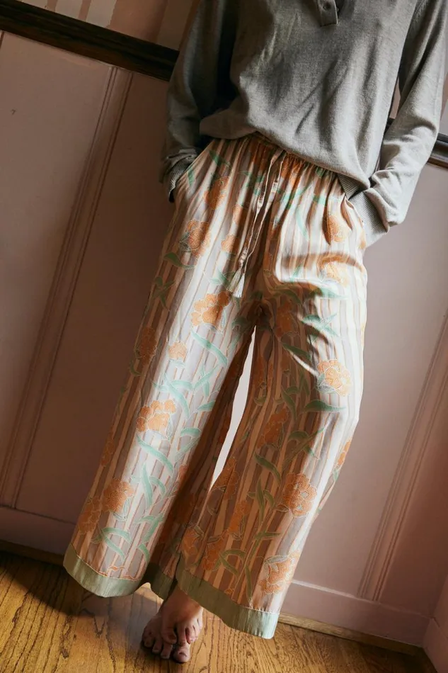 Bottoms Shop Natalie Martin LAUREN PANT Chamomile Apricot