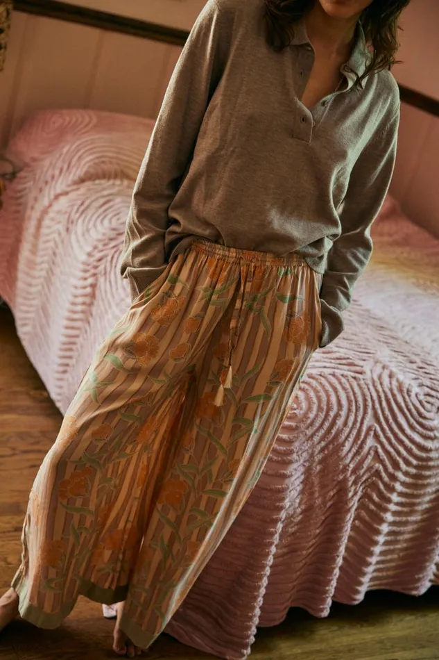 Bottoms Shop Natalie Martin LAUREN PANT Chamomile Apricot