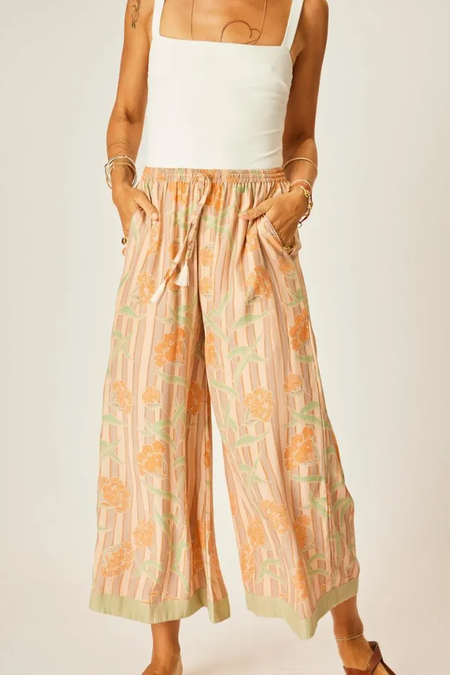 Bottoms Shop Natalie Martin LAUREN PANT Chamomile Apricot