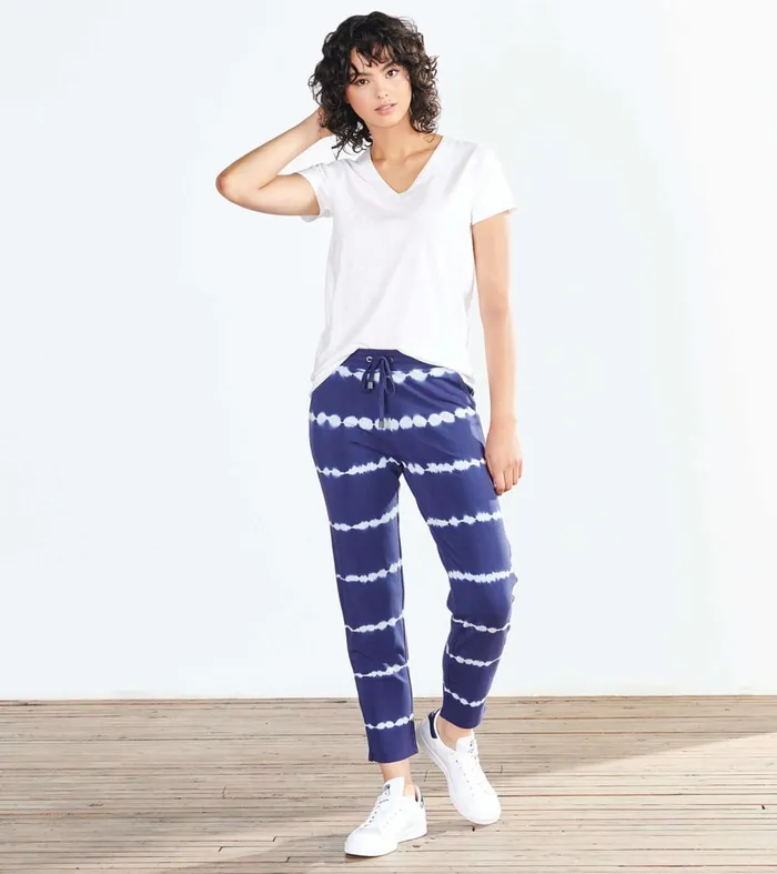 Bottoms Women Hatley Adrien Joggers 8211 Navy Tie Dye