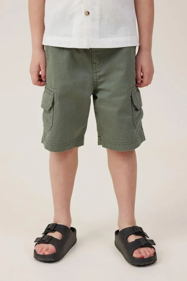 Boys 214 Shorts Cotton On Cargo Short Swag Green