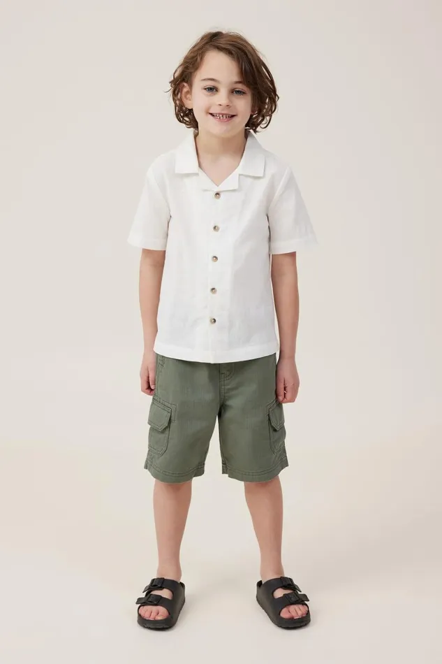 Boys 214 Shorts Cotton On Cargo Short Swag Green