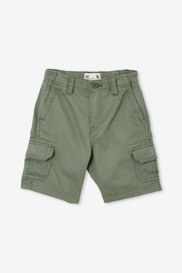 Boys 214 Shorts Cotton On Cargo Short Swag Green