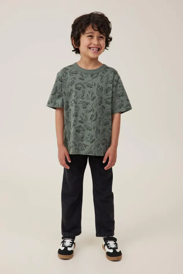Boys 214 Tops and TShirts Cotton On Jonny Short Sleeve Print Tee Swag Greendino Yardage