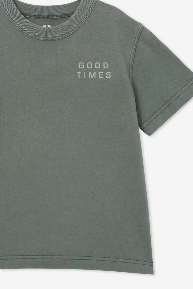 Boys 214 Tops and TShirts Cotton On Jonny Short Sleeve Print Tee Swag Greengood Times