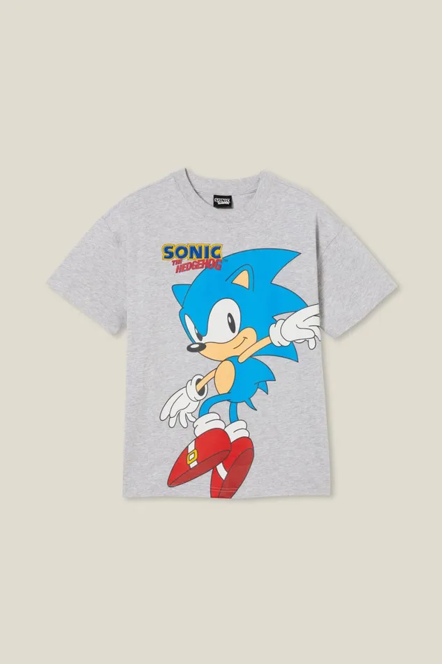 Boys 214 Tops and TShirts Cotton On License Quinn Short Sleeve Tee Lcn Sonic Fog Grey Marlesonic Hedgehog Boys 214 Tops and TShirts Cotton On License Quinn Short Sleeve Tee Lcn Sonic Fog Grey Marlesonic Hedgehog