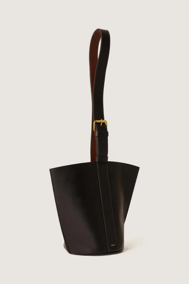 Bucket Bags Women Soeur SAUL MINI BAG Noircognac