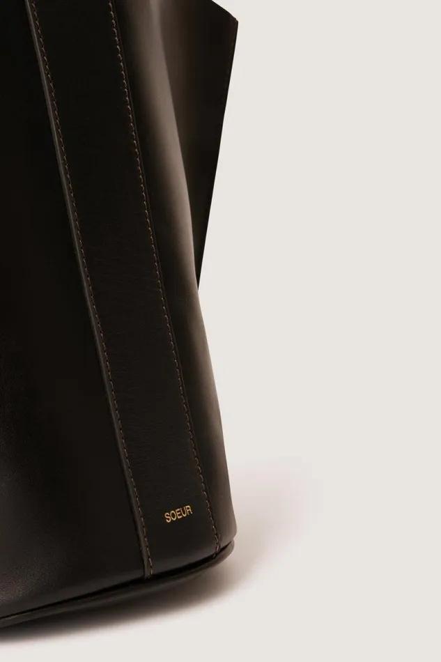 Bucket Bags Women Soeur SAUL MINI BAG Noircognac