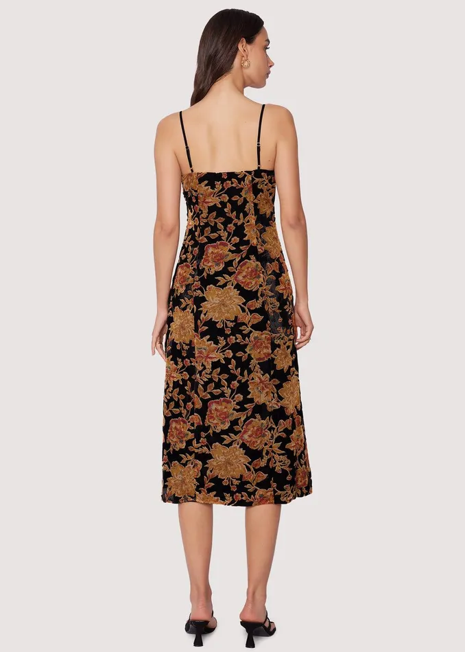 Cabin Hideaway Midi Dress Blackfloral Women Lost Wander Dresses