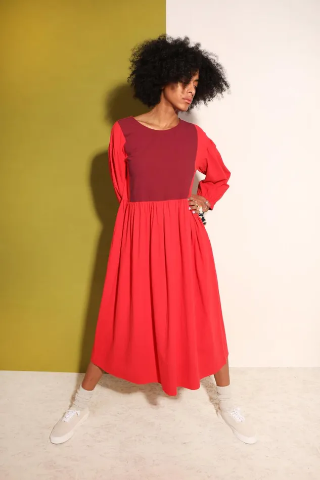 Calder Dress Cherry Womens LF Markey Dresses