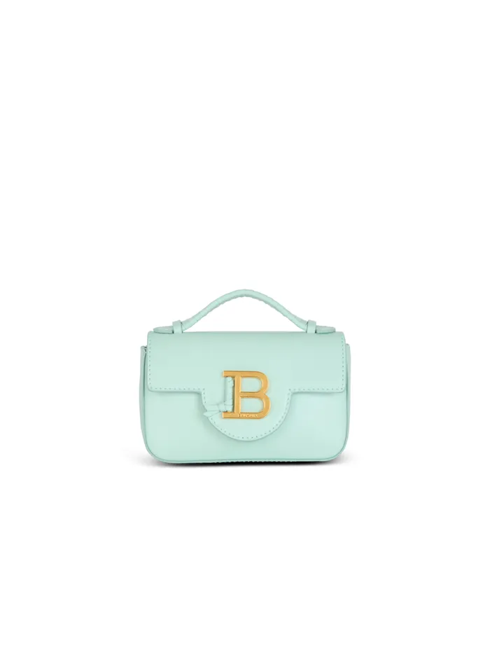 Calfskin BBuzz 17 Mini Bag Blue Women Balmain Crossbody Bags
