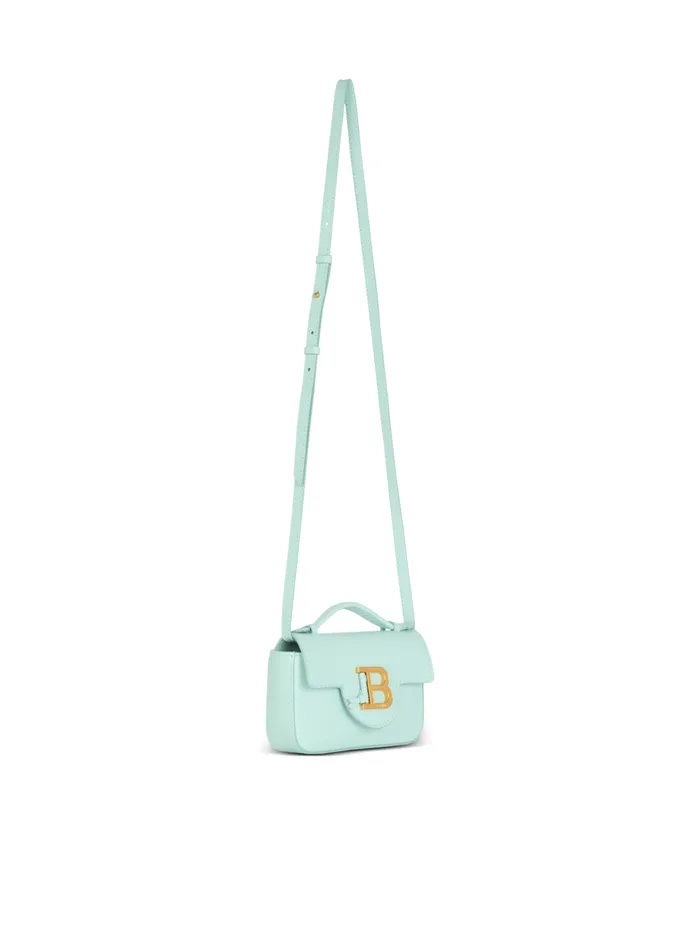 Calfskin BBuzz 17 Mini Bag Blue Women Balmain Crossbody Bags