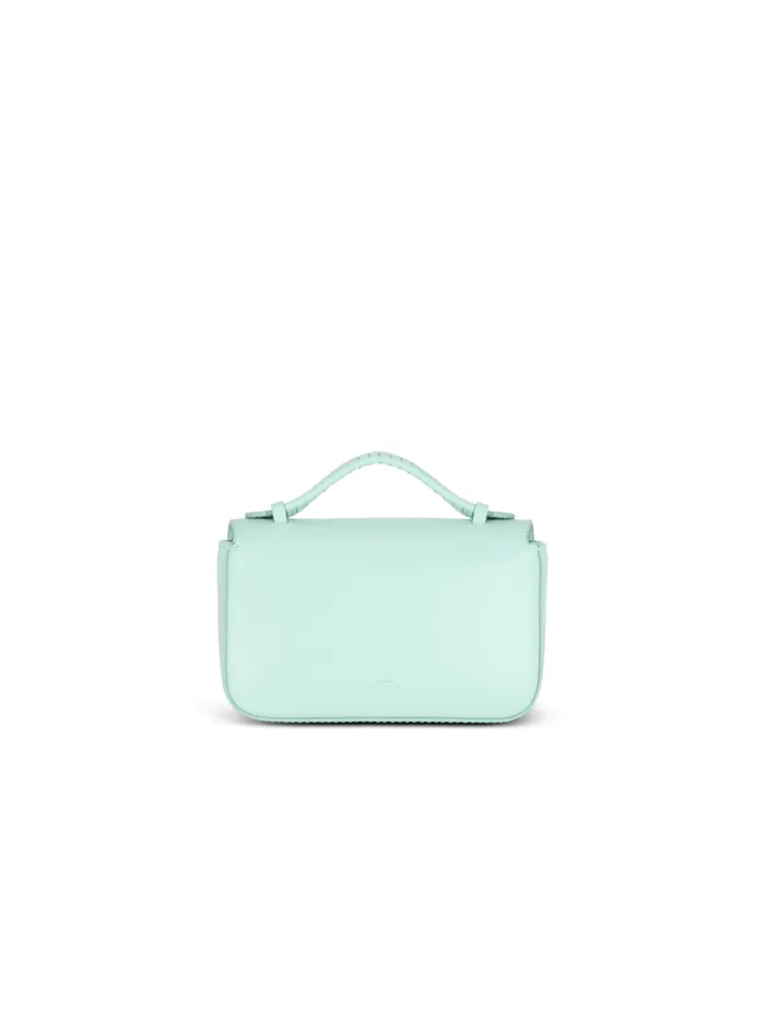 Calfskin BBuzz 17 Mini Bag Blue Women Balmain Crossbody Bags