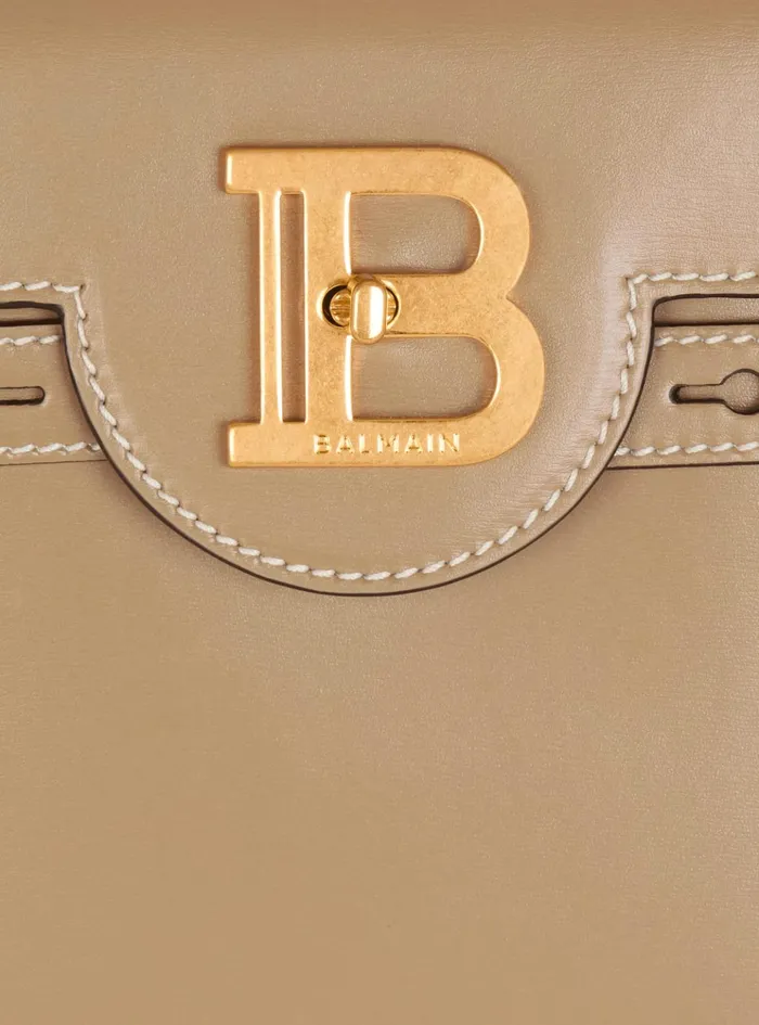 Calfskin BBuzz 23 Bag Brown Women Balmain Handbags