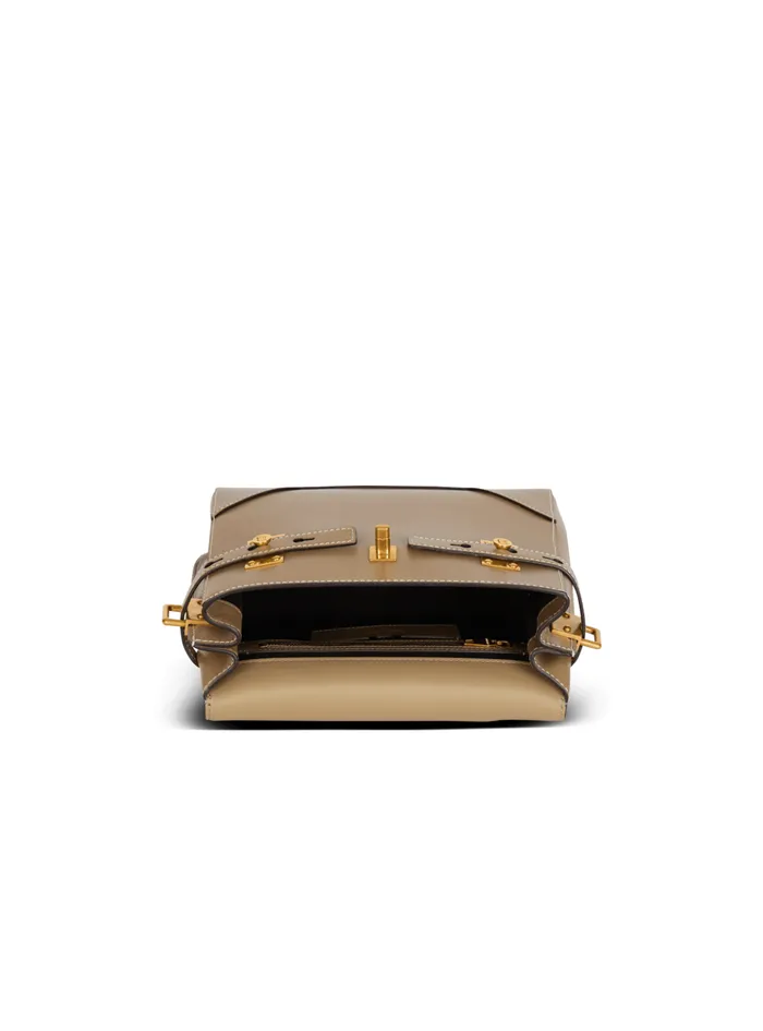 Calfskin BBuzz 23 Bag Brown Women Balmain Handbags