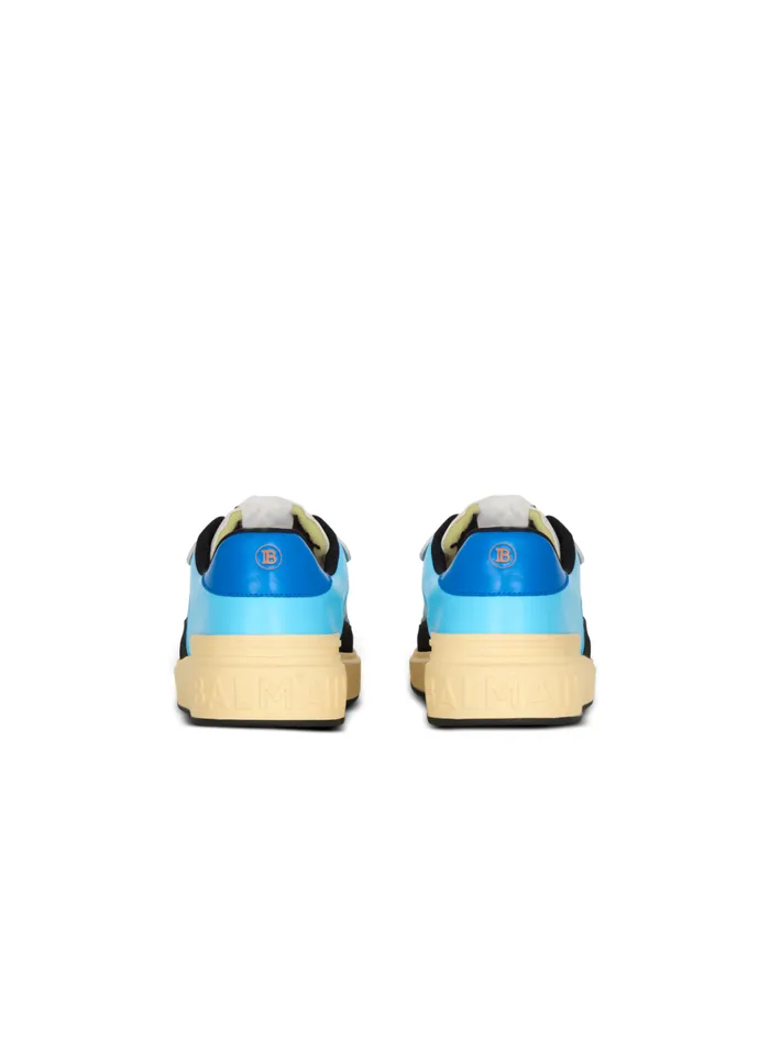 Calfskin BCourt Flip Trainers With Prince Gyasi Print Multicolor Men Balmain Sneakers