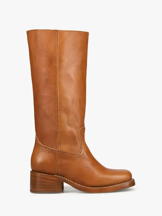 Campus Knee High Boot Saddle Women Shoes Lisa Says Gah
