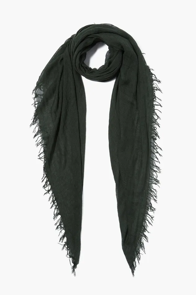 Cashmere And Silk Scarf Kombu Green Women Chan Luu Scarves
