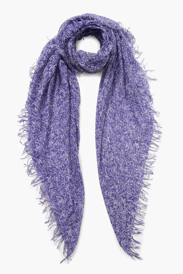 Cashmere And Silk Scarf Liberty Hibiscus Floral Women Chan Luu Scarves