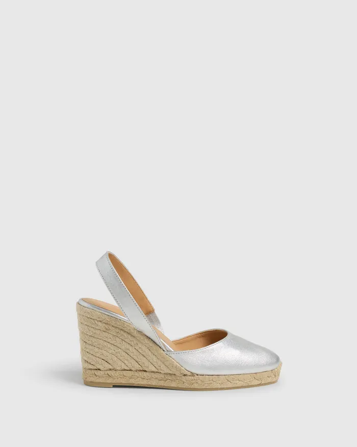 Castaer Carissa8118 Plata Women Wedges