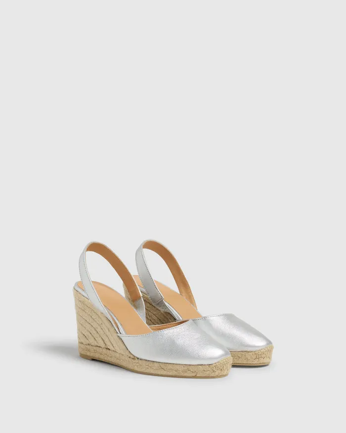 Castaer Carissa8118 Plata Women Wedges