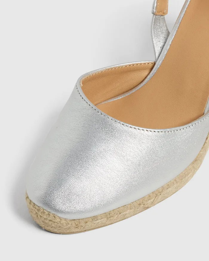 Castaer Carissa8118 Plata Women Wedges
