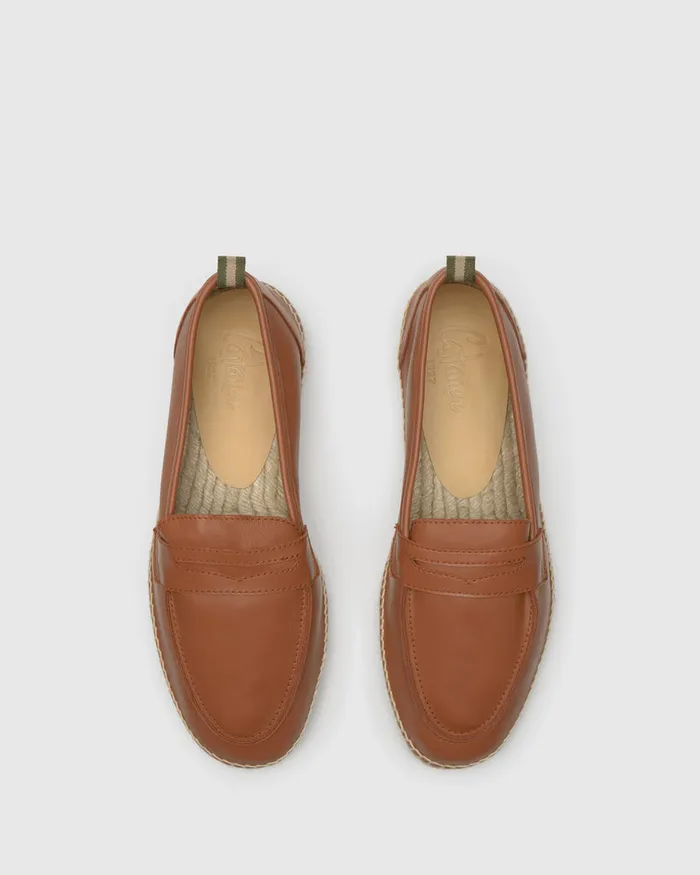 Castaer Nacho250 Cuero Men Flat Shoes