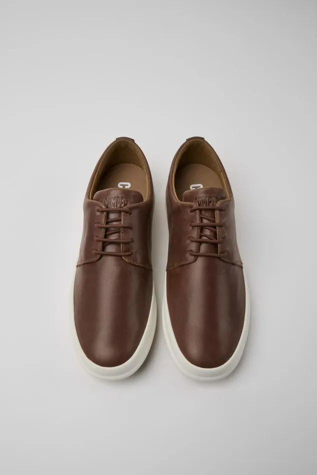 Casual Shoes Men Camper Chasis Brown Leather Shoes Casual Shoes Men Camper Chasis Brown Leather Shoes