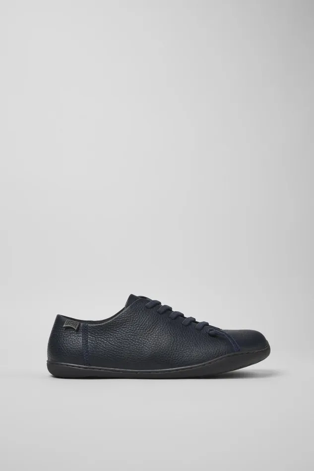 Casual Shoes Men Camper Peu Blue Leather Shoes
