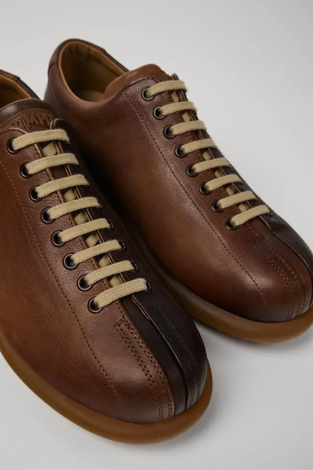 Casual Shoes Men Camper Twins Multicolored Leather Shoe