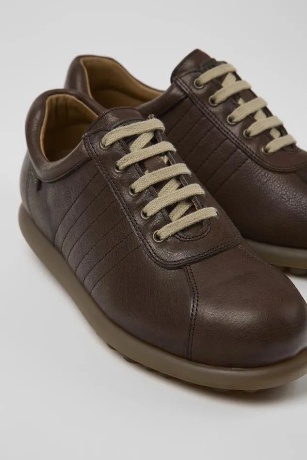 Casual Shoes Women Camper Pelotas Brown Leather Shoe Casual Shoes Women Camper Pelotas Brown Leather Shoe