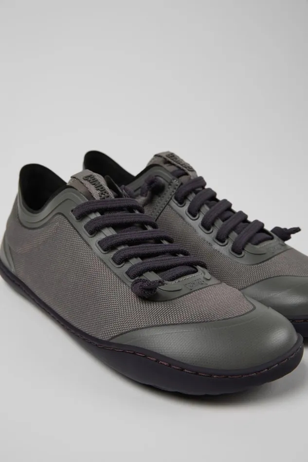 Casual Shoes Women Camper Peu Gray Textile Shoes