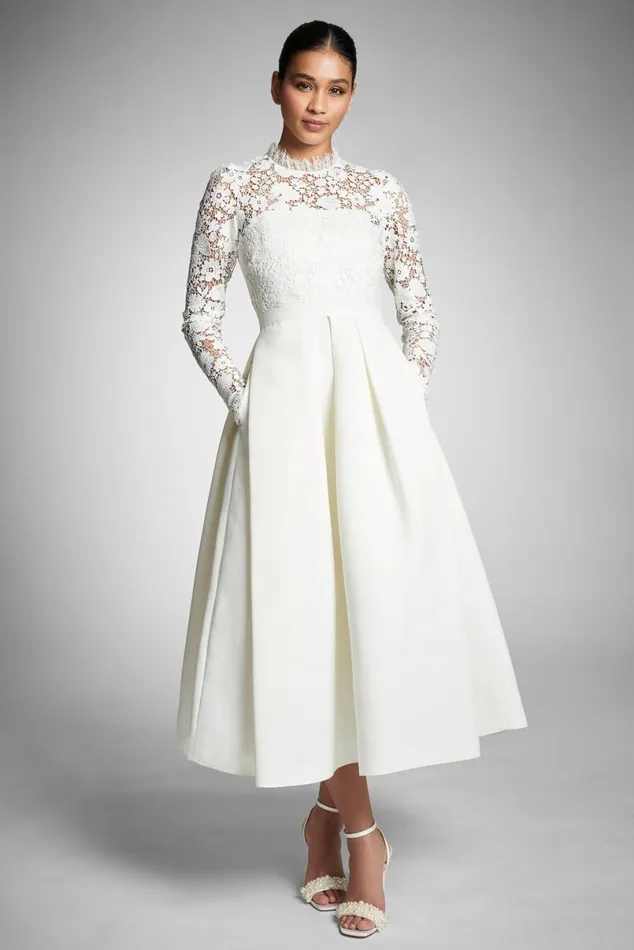 Ceremony Women Sachin and Babi Cecelia Dress 8211 WhiteIvory