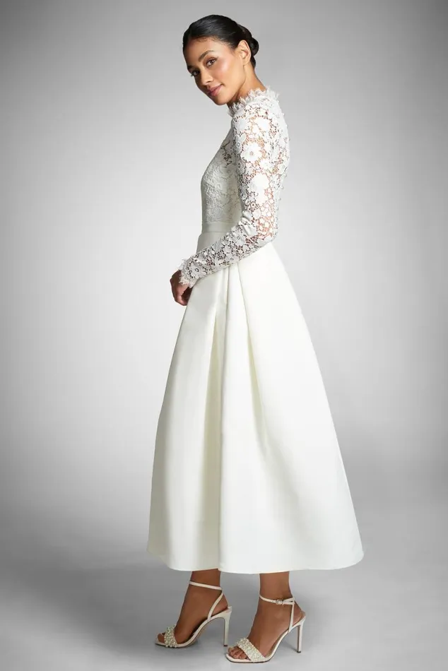 Ceremony Women Sachin and Babi Cecelia Dress 8211 WhiteIvory