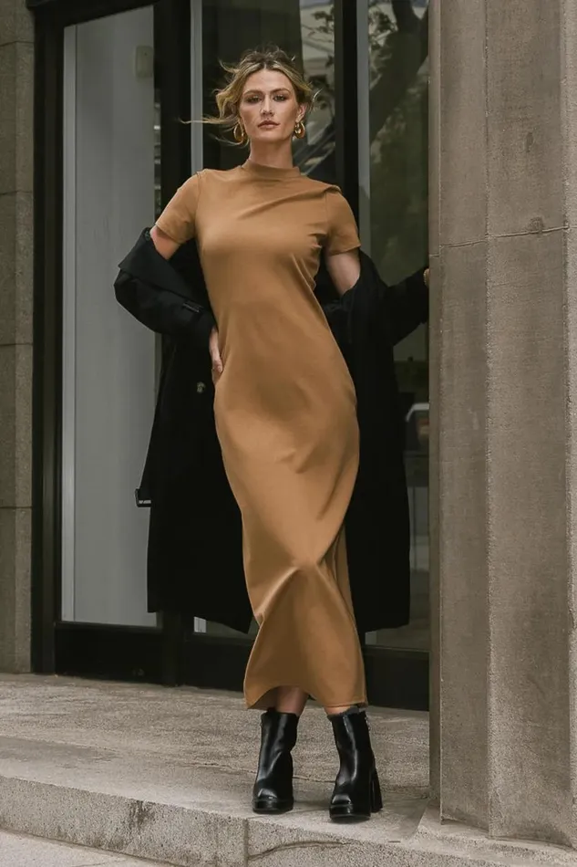 Ciara Maxi Dress In Camel Camel Women Bohme Dresses