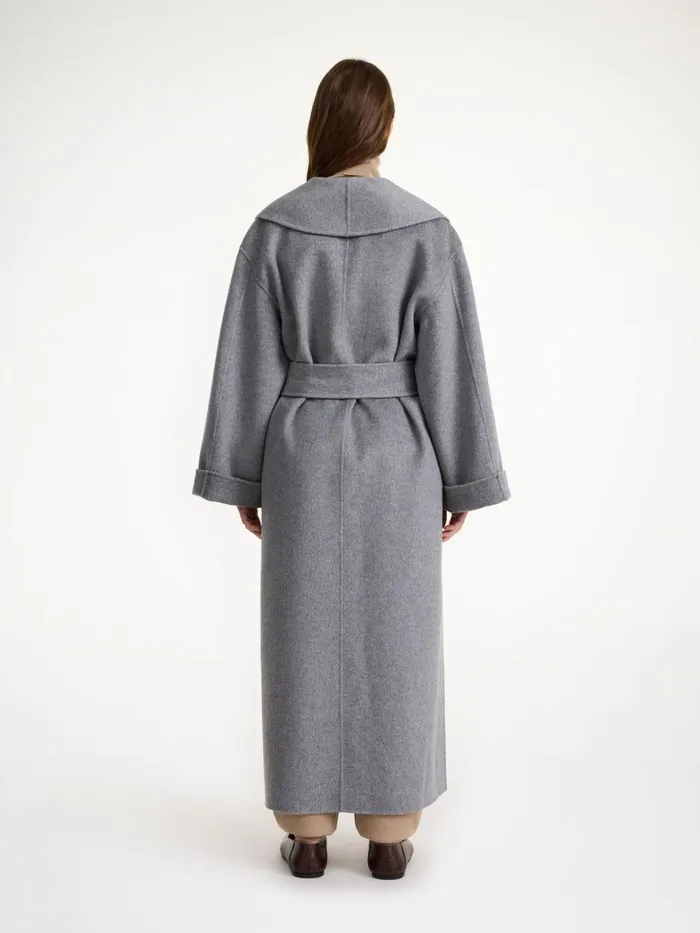 Coats and Jackets Women By Malene Birger Trullem Wool Coat Grey Melange Coats and Jackets Women By Malene Birger Trullem Wool Coat Grey Melange