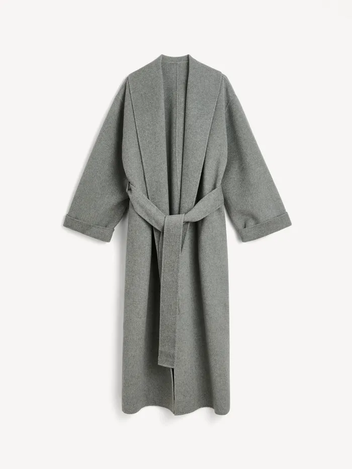 Coats and Jackets Women By Malene Birger Trullem Wool Coat Grey Melange Coats and Jackets Women By Malene Birger Trullem Wool Coat Grey Melange