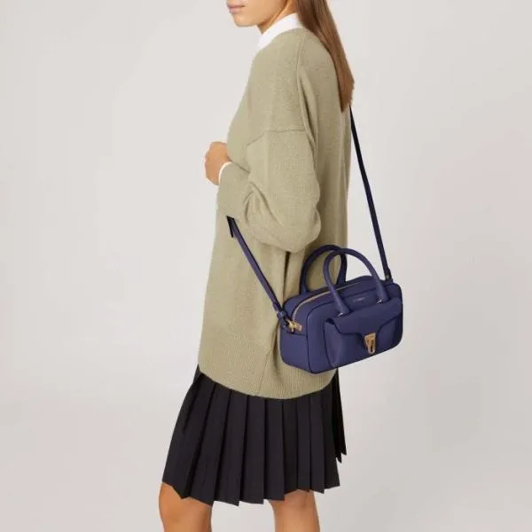 Coccinelle Beat Soft Medium Royal Blue Women Coccinelle Top Handle Bag Coccinelle Beat Soft Medium Royal Blue Women Coccinelle Top Handle Bag